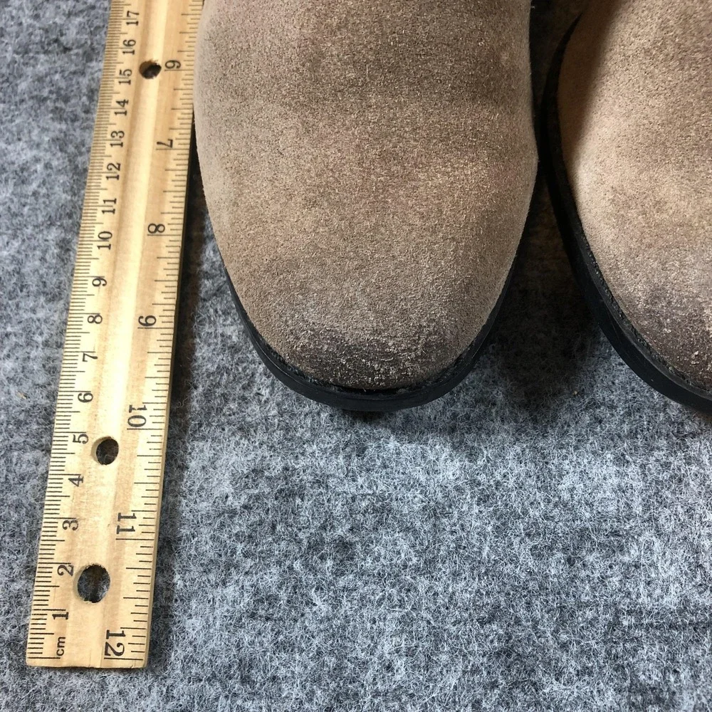 Clarks Narrative Boots Womens Size 9 M Brown‎ Suede Ankle Booties Block Heel Zip